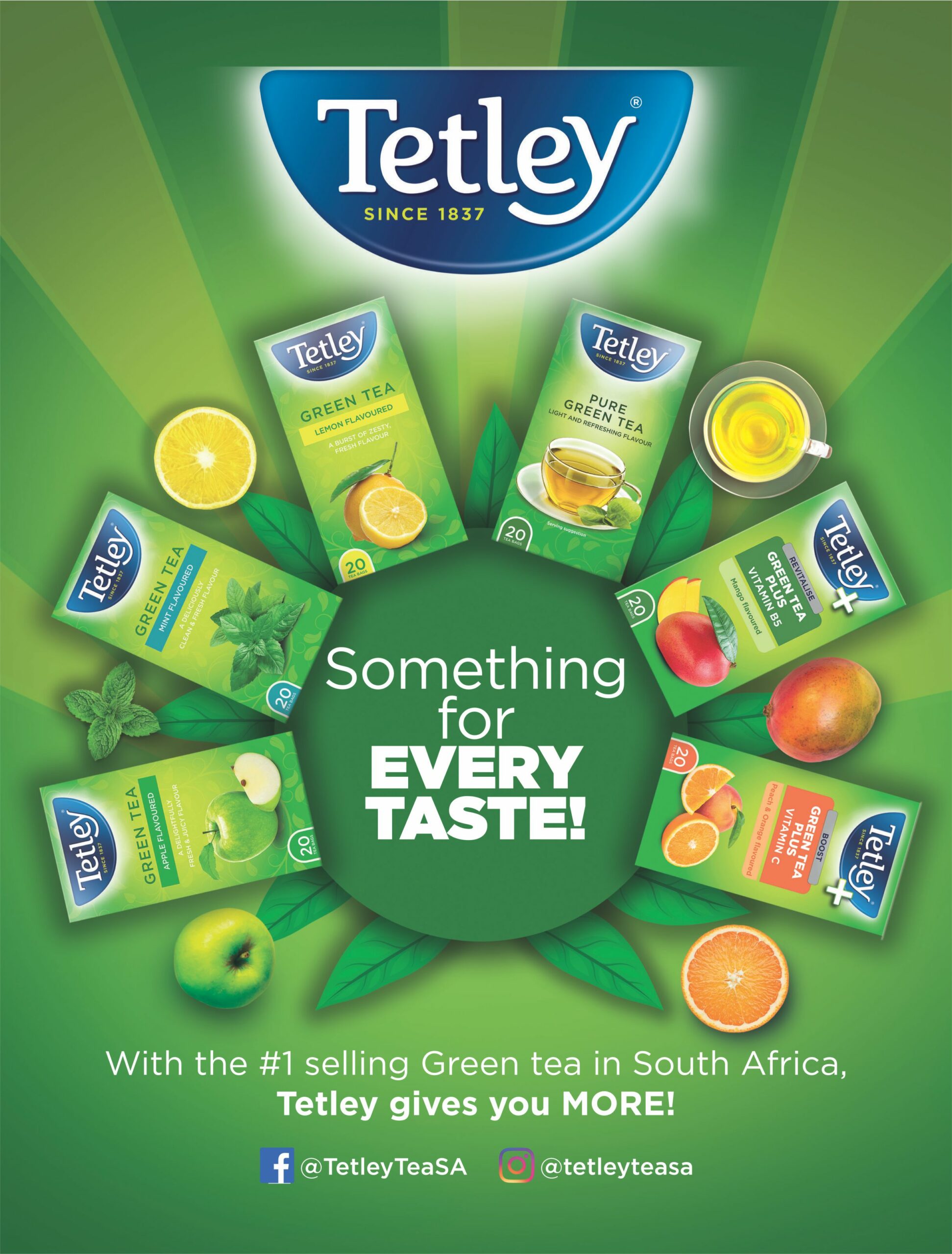 Tetley Green Tea Odyssey Magazine Advertiser